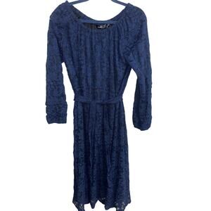 Lularoe NWT Elegant Blue Sequin Dress /Waistband Med.